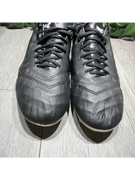 Nike Tiempo Legend VI FG Pro ACC Men 11  Black/ Gold K-Leather 819177-010 Rare main image 5